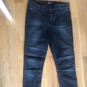 Hudson high rise grey skinny jeans/denim